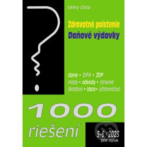1000 riešení č. 5-6 - Zdravotné poistenie - novela - Poradca s.r.o.