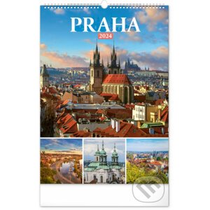 Nástenný kalendár Praha 2024, 33 × 46 cm - Presco Group