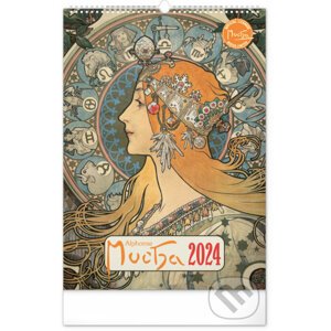 Nástěnný kalendář Alphonse Mucha 2024 - Notique