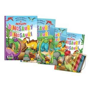 Dinosaury/Dinosauři: Maľovanka + aktivity - komplet - Foni book