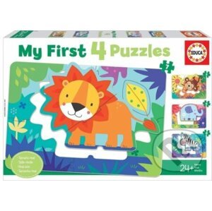 první puzzle Zvířátka z divočiny 4v1 - Educa