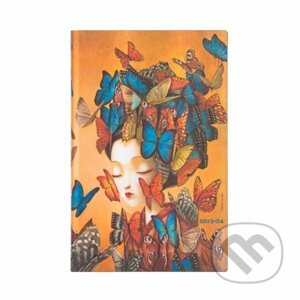Paperblanks - diár Madame Butterfly 2023/2024 - Paperblanks