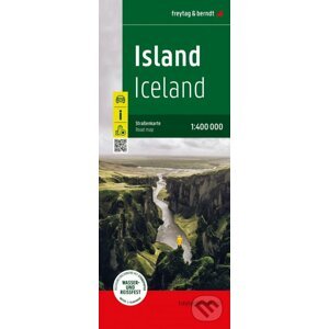 Island 1:400 000 / silniční mapa - freytag&berndt