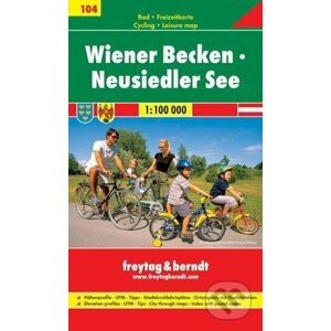 Wiener Becken, Neusiedler See 1:100 000 - Cyklomapa 104 - freytag&berndt