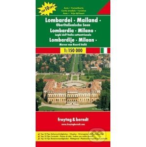 Lombardie, Miláno, Hornotalianské jazera 1: 150 000 - freytag&berndt