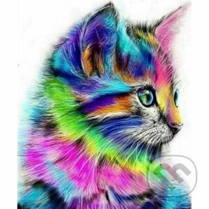 Diamantové malování - Barevné kotě - Figured Art