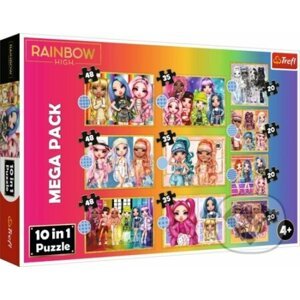 Puzzle Rainbow High MEGA PACK 10v1 - Trefl