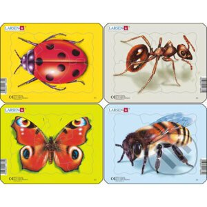 Hmyz - Mravec, lienka, motýľ, včielka - Larsen