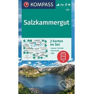 Salzkammergurt 1:50 000 / sada 2 turistických map KOMPASS 229 - Kompass