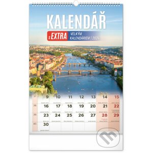 Nástěnný kalendář s extra velkým kalendáriem 2024 - Notique