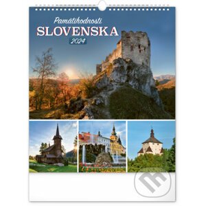 Nástenný kalendár Pamätihodnosti Slovenska 2024 - Notique