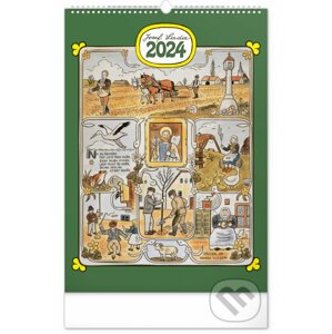Nástěnný kalendář Josef Lada – Měsíce 2024 - Notique