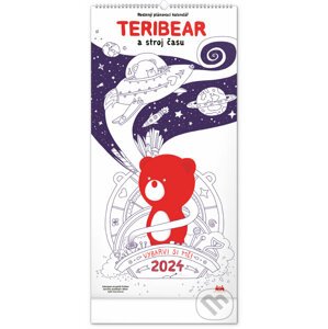 Rodinný plánovací kalendár TERIBEAR CZ 2024, 21 × 42 cm - Notique