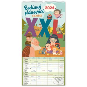 Nástěnný Rodinný plánovací kalendář XXL 2024 - Notique