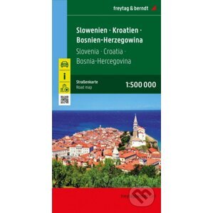 Slovinsko-Chorvatsko-Srbsko-Bosna-Hercegovina-Černá Hora-Makedonie 1:1 000 000 / automapa - freytag&berndt