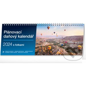 Stolní kalendář Plánovací daňový s fotkami 2024 - Notique