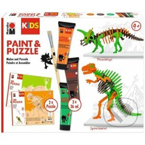 Marabu KiDS Little Artist Paint&Puzzle - Dino - Marabu
