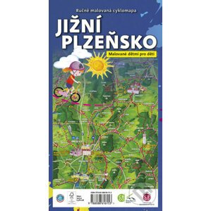 Ručně malovaná cyklomapa: Jižní Plzeňsko - Malované Mapy