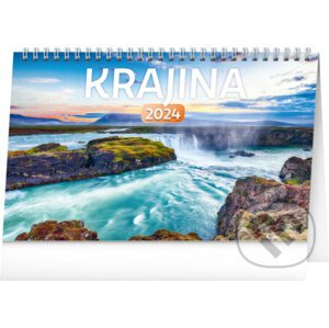 Stolní kalendář Krajina / Stolový kalendár Krajina 2024 - Notique