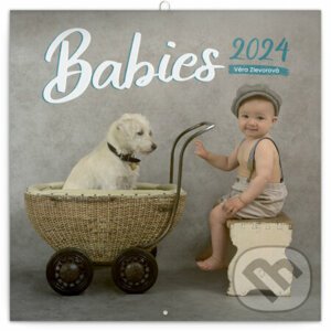 Poznámkový kalendár Babies 2024 - Věra Zlevorová