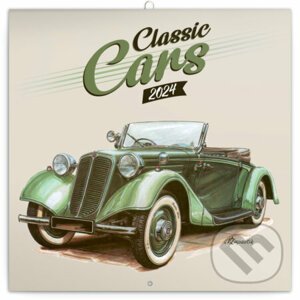 Poznámkový kalendár Classic Cars 2024 - Václav Zapadlík