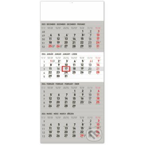 Nástenný kalendár 4-mesačný štandard 2024 - Notique
