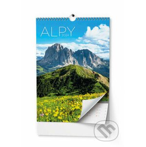 Nástěnný kalendář Alpy 2024 - Baloušek