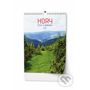 Nástěnný kalendář Hory Čech a Moravy 2024 - Baloušek