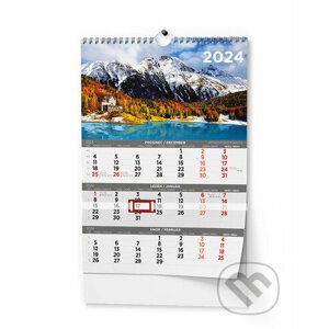 Nástěnný kalendář Tříměsíční kalendář obrázkový 2024 dář - Baloušek