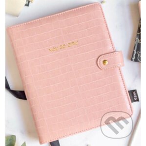Zápisník v koženom obale - ružový - Vydavateľstvo SEIK