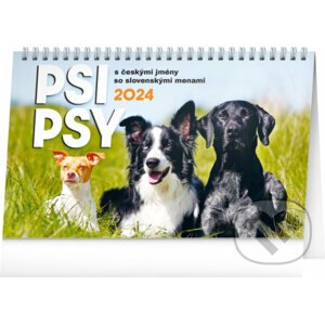 Stolní kalendář Psi – Psy CZ/SK 2024 - Notique