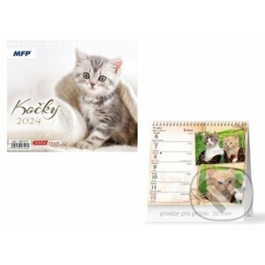 Stolní kalendář Mini Kočky 2024 - MFP