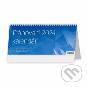 Kalendář stolní 2024 - Plánovací kalendář MODRÝ - Helma365