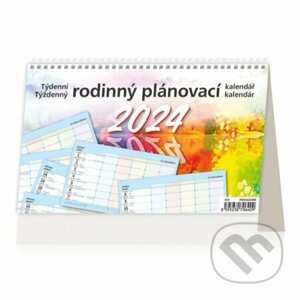 Kalendář stolní 2024 - Týdenní rodinný plánovací kalendář - Helma365