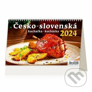 Kalendář stolní 2024 - Česko-slovenská kuchařka/kuchárka - Helma365