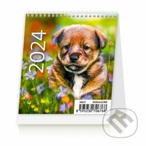 Kalendář stolní 2024 - Mini Puppies - Helma365