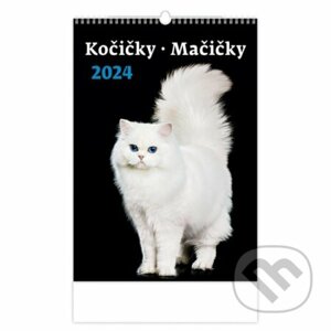 Kalendář nástěnný 2024 - Kočičky/Mačičky - Helma365