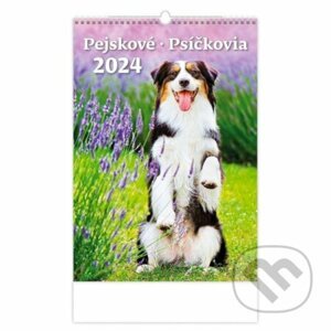 Kalendář nástěnný 2024 - Pejskové/Psíčkovia - Helma365