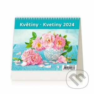 Kalendář stolní 2024 - MiniMax Květiny/Kvetiny - Helma365