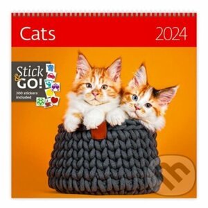 Kalendář nástěnný 2024 - Cats - Helma365