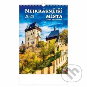 Kalendář nástěnný 2024 - Nejkrásnější místa ČR - Helma365