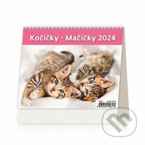 Kalendář stolní 2024 - MiniMax Kočičky/Mačičky - Helma365