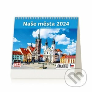 Kalendář stolní 2024 - MiniMax Naše města - Helma365