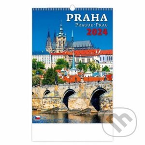 Kalendář nástěnný 2024 - Praha/Prague/Prag - Helma365