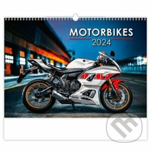Kalendář nástěnný 2024 - Motorbikes - Helma365