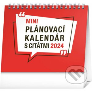 Stolový kalendár Plánovací s citátmi 2024, 16,5 × 13 cm - Notique