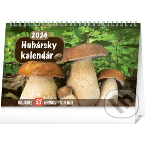 Stolový Hubársky kalendár 2024, 23,1 × 14,5 cm - Notique