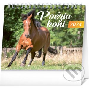 Stolový kalendár Poézia koní 2024, 16,5 × 13 cm - Notique