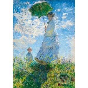 Claude Monet - Woman with a Parasol - Madame Monet - Bluebird