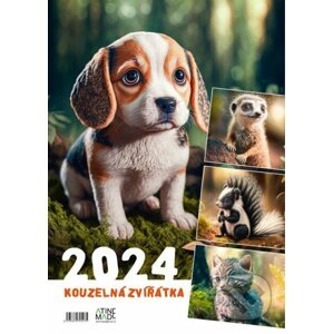 Kalendář 2024: Kouzelná zvířátka, nástěnný - Almatyne